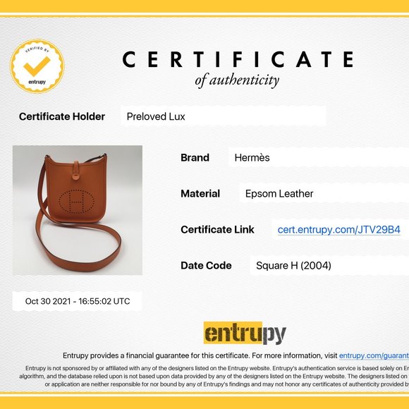 Authentic HERMES Orange Epsom Mini Evelyne TPM Crossbody Bag - Picture 16 of 16